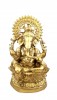 AL50134B - Aluminum Ganesh Statue (Brass Finish)