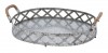 IR1413 - Galvanized Tray with Rope Handle 