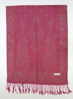 14315 - PASHMINA SHAWL 37-5 Paisley design 55% Pashmina 45% silk