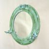AL4870D - Porthole Mirror Aluminum Light Green, 11"