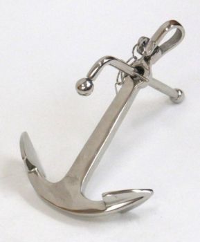 AL48892 - Aluminum Anchor with Crossbar chrome plated