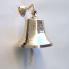 BR1845F - Solid Brass Engraved Bracket Bell 