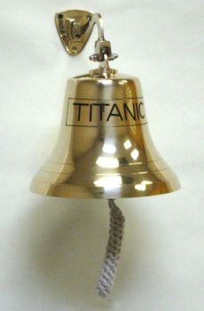 BR1845T - Solid Brass Engraved Bracket Bell 