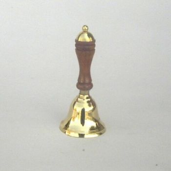 BR1890 - Brass bell, Wooden handle