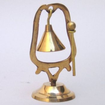 BR1968 - Brass Dinner Bell w/ Mallet