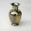 BR21441 - Brass Vase, Oxidized Steel Finish