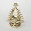 BR22373 - Brass Christmas Tree Candle Holder