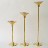 BR22778 - Candle Holder Set, Brass