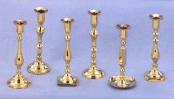 BR2278 - Brass Candle Holder Set