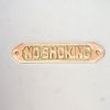 BR48233 - Solid Brass Door Sign "No Smoking" 5.875"