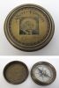 BR483941 - Engraved Brass Albert Einstein Compass B, Screw-On Lid