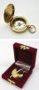 BR4842G - Gold Plated Dalvey Style Compass w/ Gift Box