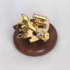 BR48500 - Brass Sextant, Wooden Base
