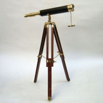 BR48552A - Brass Telescope, Wooden Stand