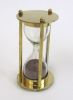 BR48631 - Brass Sand Timer Burgandy Sand 