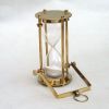 BR4863B - Brass, Glass, Sand Timer Hourglass