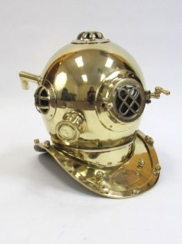 BR52552 - Diver Helmet Mark Five Solid Brass Plain