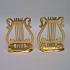 BR60612 - Solid Brass Music Bookend Pair