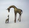 BR6091 - Solid Brass Giraffe & Baby