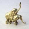 BR6226 - Friendly Elephants, Solid Brass