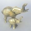 BR6349 - Brass Elephant & Baby