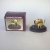BR63491 - Brass Elephants on Wooden Base