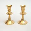 CH2149 - Solid Brass Candle Holder Pair