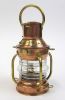 CO15241 - copper ship light - ANCHOR LAMP - with oil lamp. Small
