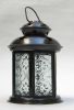 IR15311 - Iron Candle Lantern, Clear Glass, Antique Finish