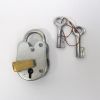 IR8010AAJ - Iron pad lock - Nickel plated - with two keys