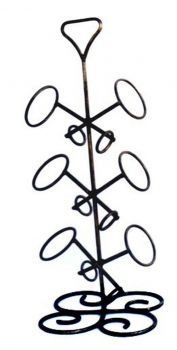 IR80140 - Wrought Iron Bottle Rack