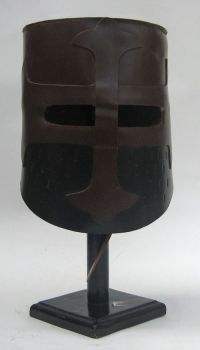 IR80661 - Faux Leather Armor Helmet (L-20022)