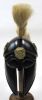 IR80865 - Greek Dragon Armor Helmet with Tan Plume & Black Finish
