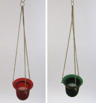 MR1676 - Hanging Glass Votive With Candle