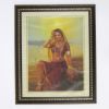 MR3315 - Painting With Frame And Glass Cover - Woman Under The Sun
