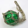 MR4799G - Glass & Rope 4" Fishing Float (Green)