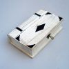 SH1079 - Book Shaped Box, White, Lock & Key