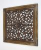 SH15758 - Carved wooden wall panel, wall hanging, leafs