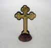 SH5051 - Cross On Pedestal, Wooden brass