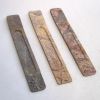 SS18 - Soapstone Incense Stick Burner, Ash Catcher Sun-Moon-Star Set