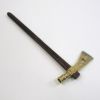 WP12091 - Tomahawk Peace Pipe Hardwood Handle Stainless Steel With Brass Inlay