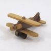 WW2813 - Wooden Airplane - biplane Toy