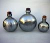 WW2965 - Metallic Iron Vase Set With Corks