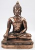 AL50332 - Aluminum Buddha Statue w/ Brass Finish