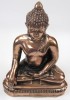 AL50332 - Aluminum Buddha Statue w/ Brass Finish