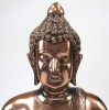AL50332 - Aluminum Buddha Statue w/ Brass Finish