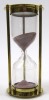 BR4864EP - Brass 5-minute Hourglass w/ Purple Sand 6.375"