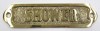 BR9019 - Brass Sign "SHOWER" 5.125"