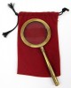 MR4810 - Magnifying Glass w/ Sm Red Velvet Pouch 4 1/4"L