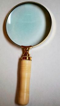 MR4811A - Handheld Magnifying Glass, Ivory Handle